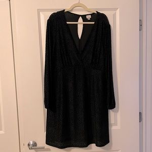 Long Sleeve Velour Dress